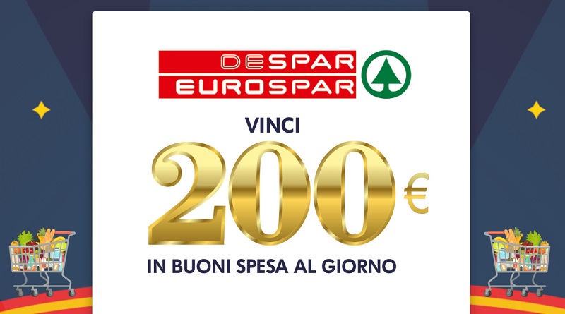 Concorso Despar, vinci 200 euro di spesa al giorno